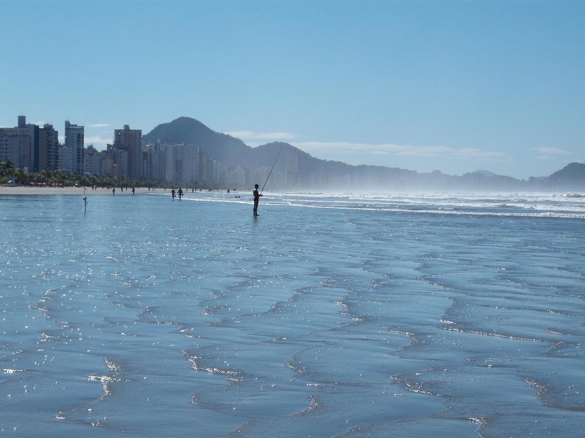 Ape Temporada Praia Grande Sp Completo Com Piscina, Churrasqueira, Estacionamento מראה חיצוני תמונה