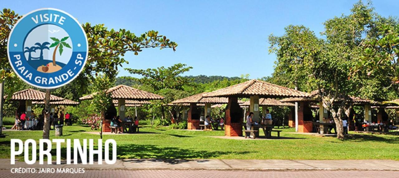 Ape Temporada Praia Grande Sp Completo Com Piscina, Churrasqueira, Estacionamento מראה חיצוני תמונה